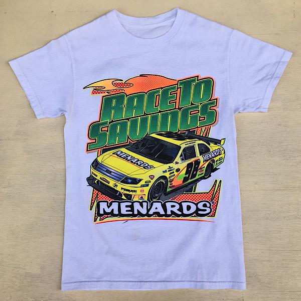 USED NASCAR MENARDS RACE TO SAVINGS 古着 Ｔシャツ アメリカ古着