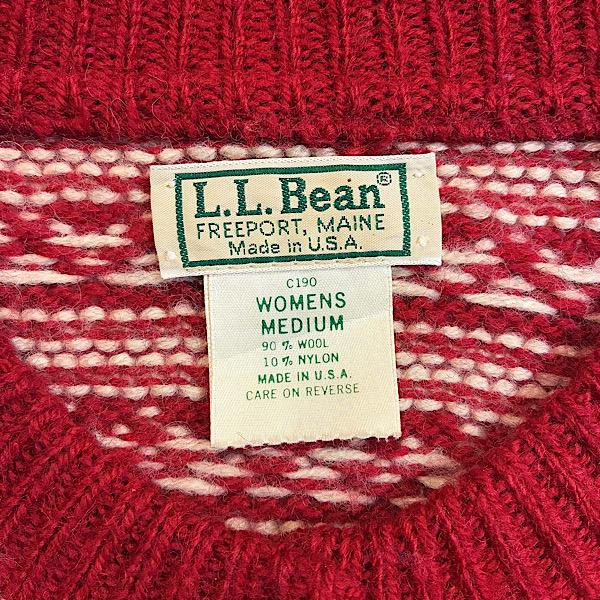 L.L.Bean（エルエルビーン） USED L.L.BEAN レディース ノルディック柄