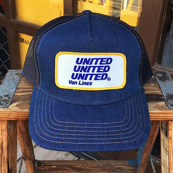 United Van Lines United Moving Companies ユナイテッド バンライン ワッペン付きデニムキャップ アメ車