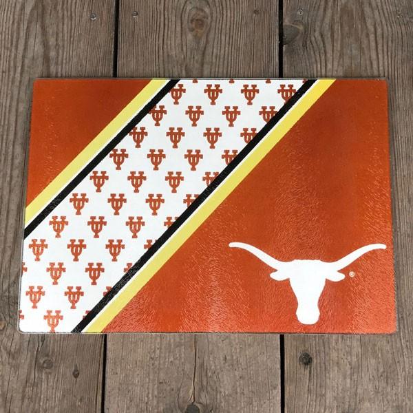 University of Texas at Austin TEXAS LONG HORNS TEMPERED GLASS CUTTING BOARD 強化ガラス カッティングボード まな板 DuckHouse SPORTS｜buddy-us-clothing｜02