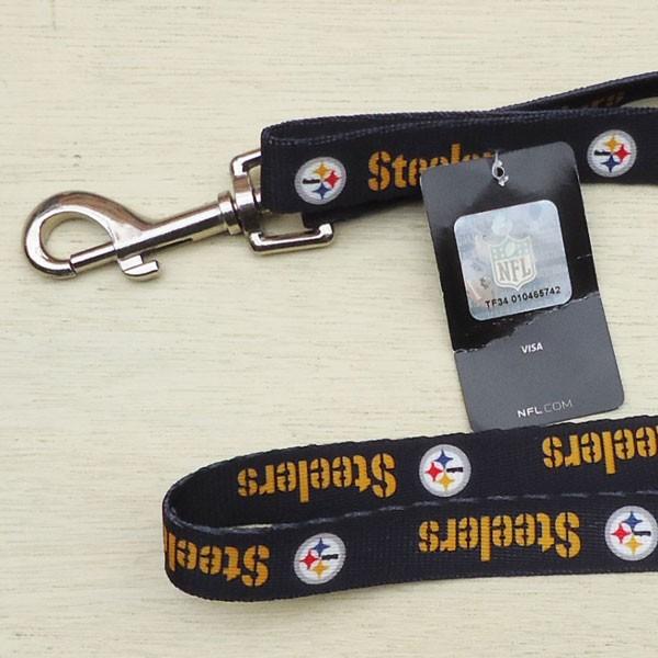 NFL Pittsburgh Steelers DOG LEASH ピッツバーグ スティーラーズ 小型犬 中型犬 ナイロンリード 犬 猫 リード 首輪 ペット 輸入品｜buddy-us-clothing｜04