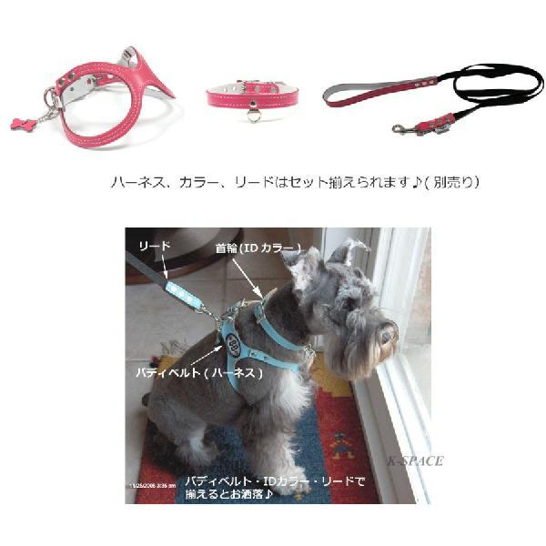 胴輪 ハーネス バディベルト 7号 ホットピンク HOT PINK BUDDY BELT BUDDYBELT ペット 犬 レザー 本革 犬 犬用 ドッ｜buddybelt｜03