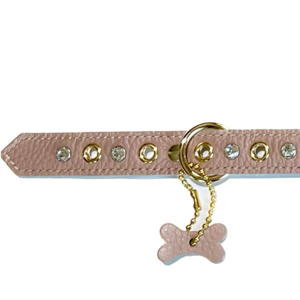 バディーベルト ハーネス 5号 ラテ Latte スワロフスキー付 小型犬 ペット レザー 本革 BUDDYBELT バディベルト 犬用 胴輪 リング
