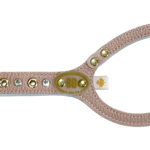 バディーベルト ハーネス 5号 ラテ Latte スワロフスキー付 小型犬 ペット レザー 本革 BUDDYBELT バディベルト 犬用 胴輪 リング