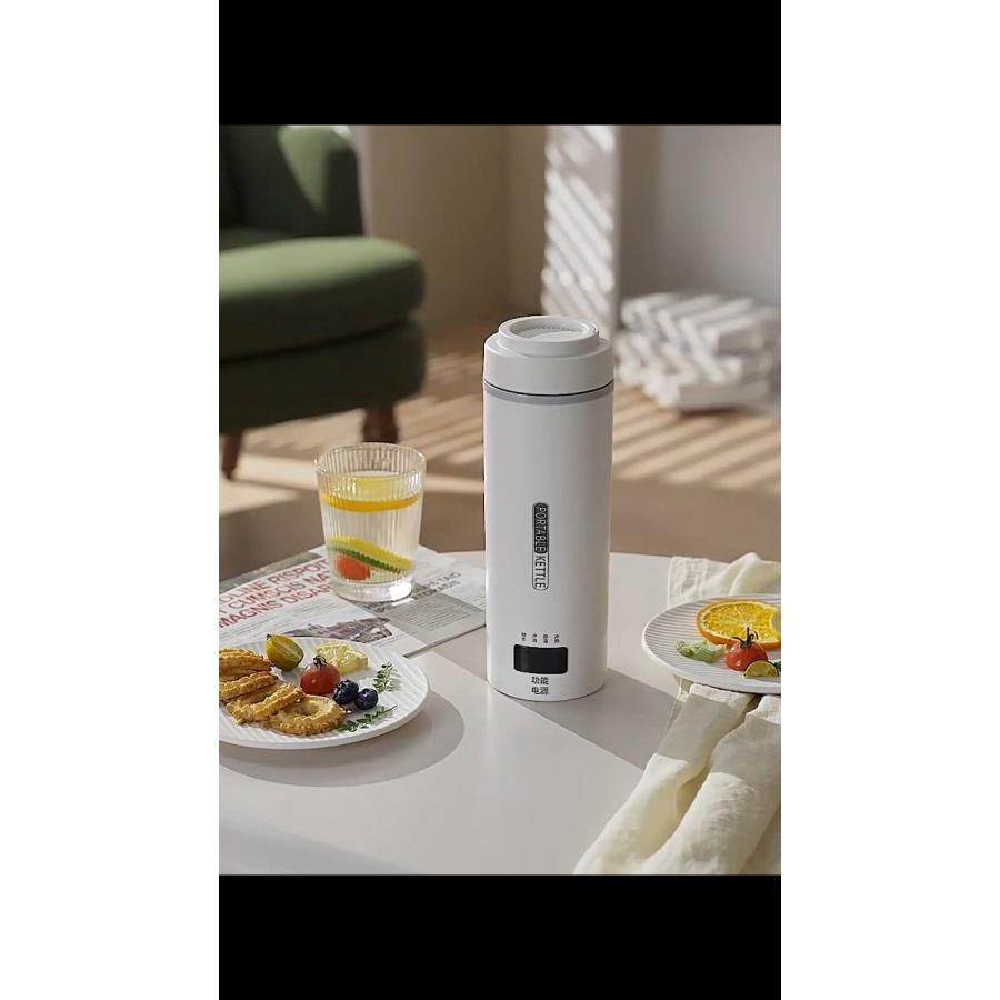 電気ケトル ポータブル電気ケトル USB保温 持ち運び 電気水筒 電気