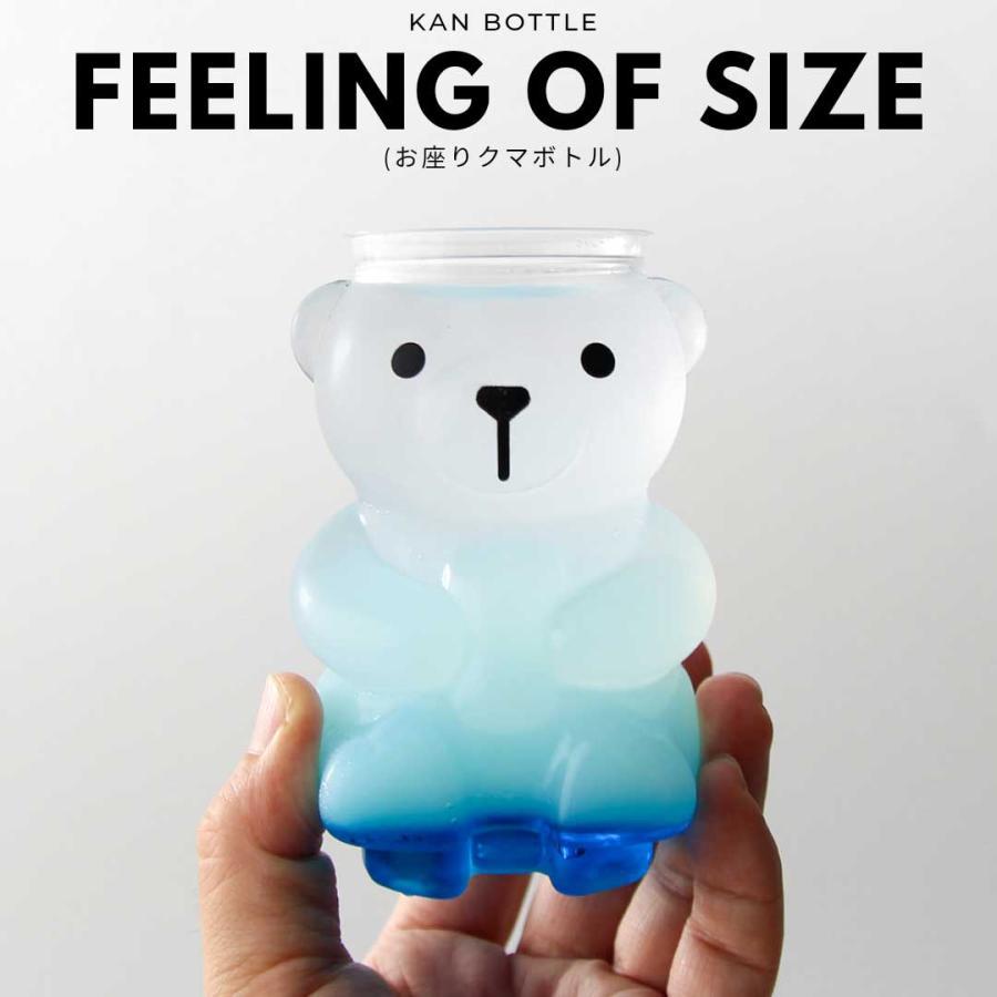 クマボトル くま 容器 300ml 銀蓋 ボトルドリンク 100個セット テイクアウト ショートケーキ缶 缶シーリング用ボトル インスタ映え おしゃれの画像