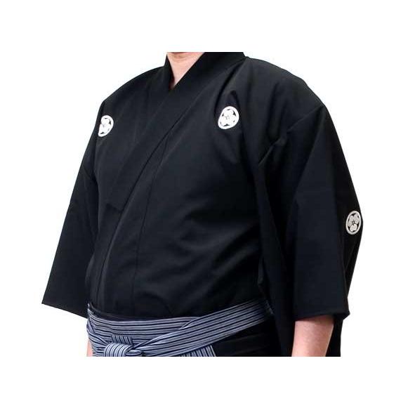 居合道着 テトロン居合道衣 「克 」 紋付用着物袖 上衣 (※家紋刺繍別売 )