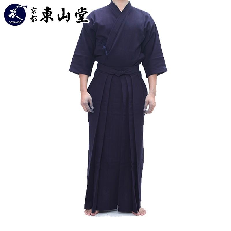 A-1α 一重実戦型剣道着+正藍染 6000番 綿袴 213-KGA1/213-KHA1A6