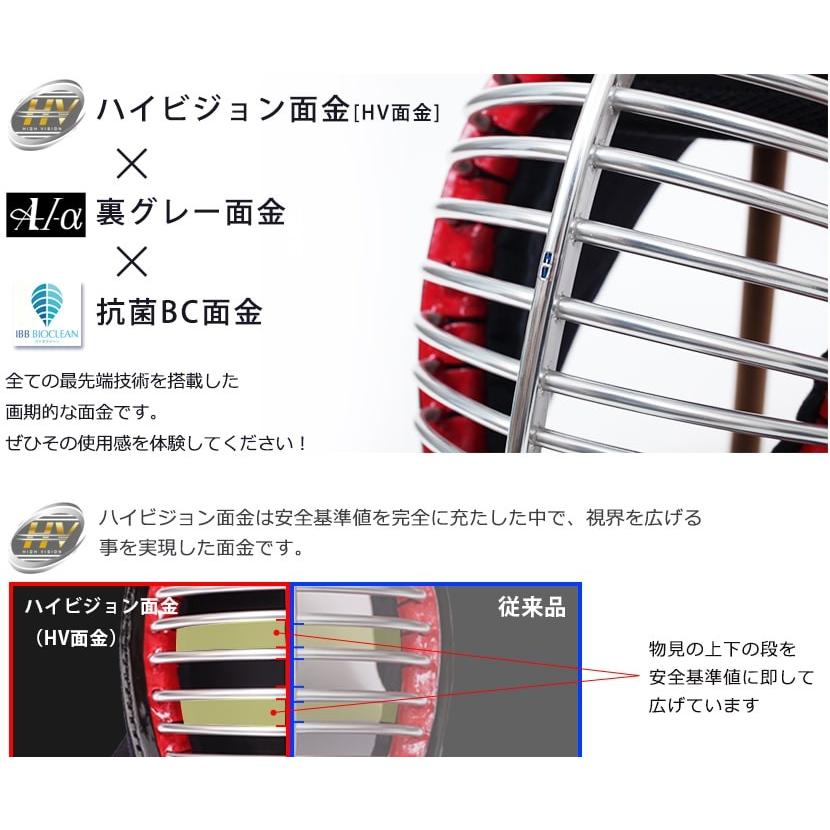 A-1α BIOCLEAN(バイオクリーン) MARK-2 面単品 6ミリテトニット（IBB SAFETY GUARD付）マーク2 剣道具・剣道防具・面・単品の画像