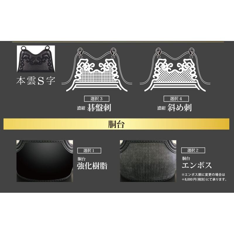 東山堂 ミツボシ製『峰』シリーズ『峰-謹製-』6mm織刺防具セット 剣