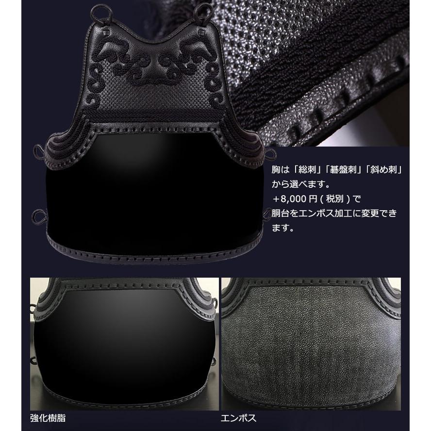 東山堂 ミツボシ製『峰』シリーズ『峰-謹製-』6mm織刺防具セット 剣