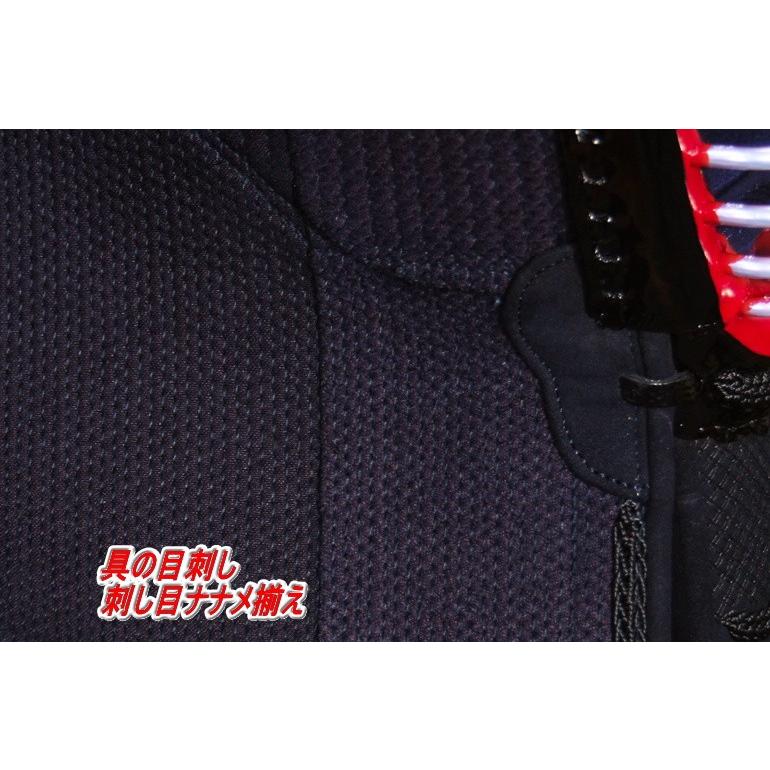 剣道 防具 セット　頂（黒）６ｍｍ　総織刺　具の目刺し Mサイズ・Ｌサイズ_2