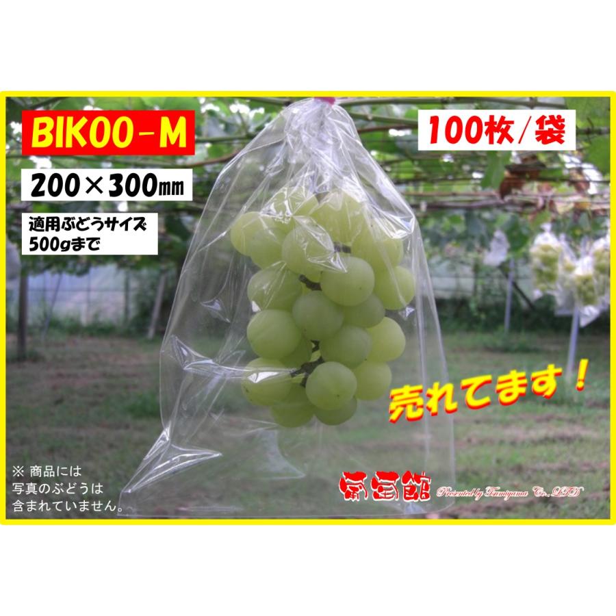 BIKOO-M 中 (200×300) サイズ （農産物保護用袋） 100枚入