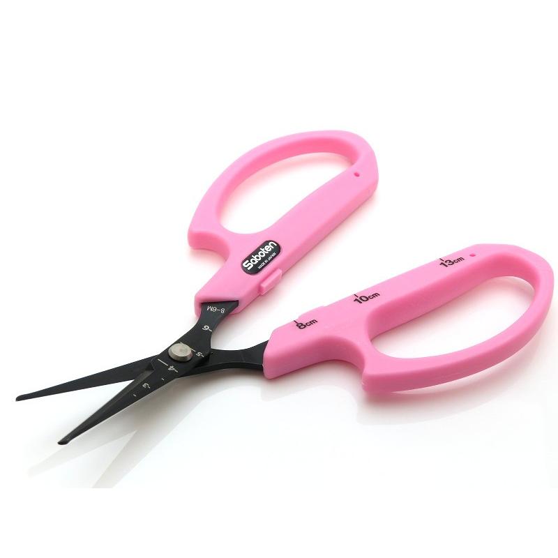 サボテン 先丸 B 6m そり刃 ぶどう鋏 コート フッ素 簡易包装 流行のアイテム フッ素