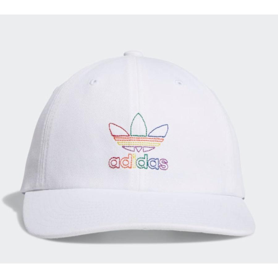 white and rainbow adidas