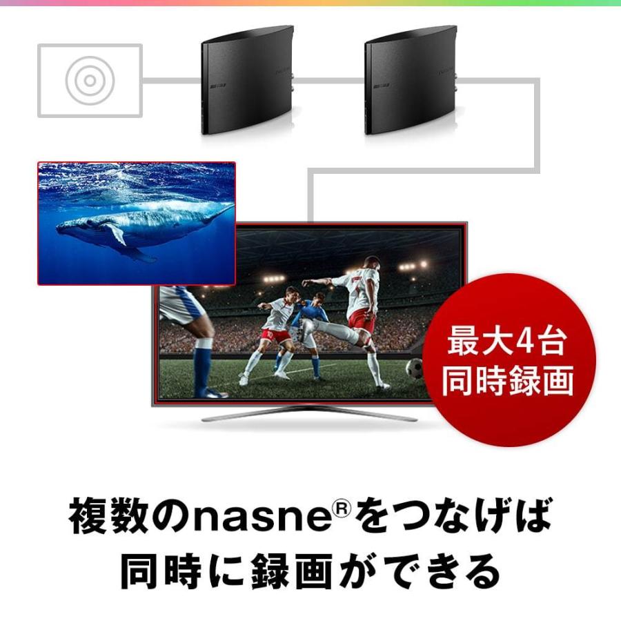 バッファロー nasne ナスネ ハードディスク HDD レコーダー 2TB スマホ
