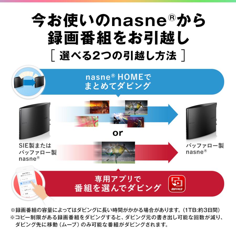 バッファロー nasne ナスネ ハードディスク HDD レコーダー 2TB スマホ タブレット パソコン テレビ 録画 視聴 NS-N100｜buffalodirect｜12