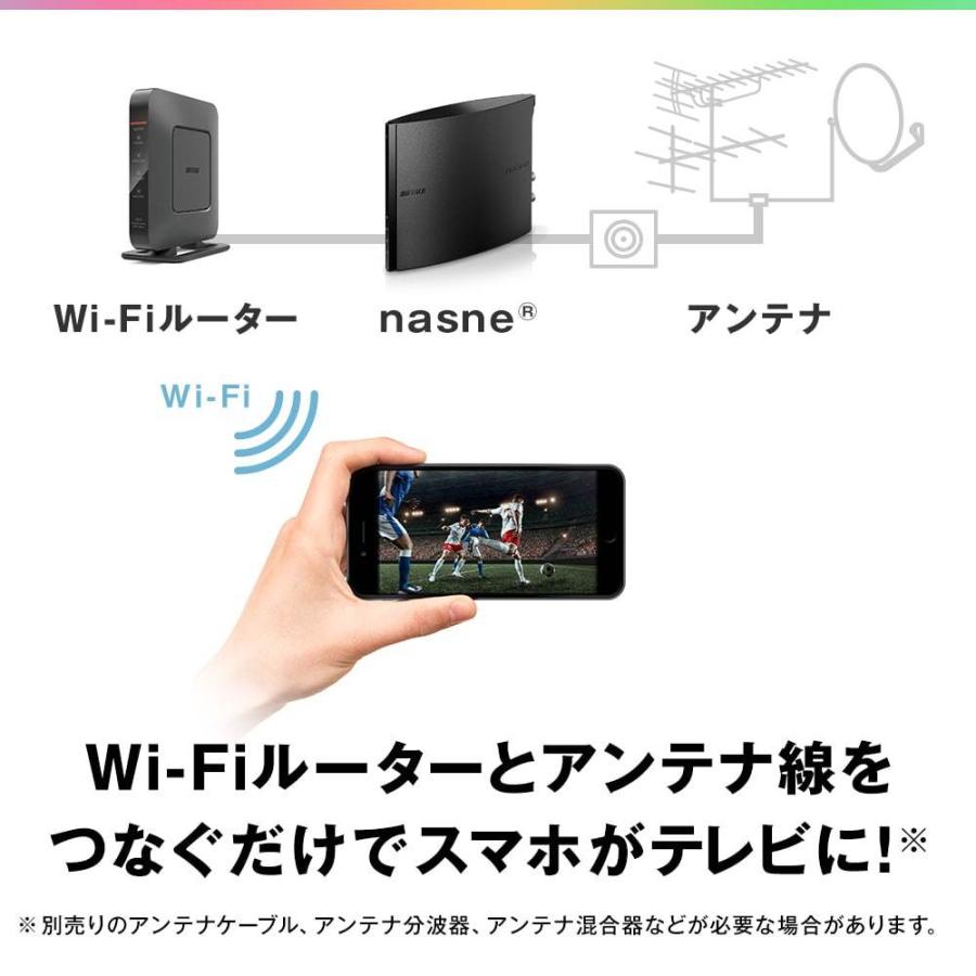 バッファロー nasne ナスネ ハードディスク HDD レコーダー 2TB スマホ