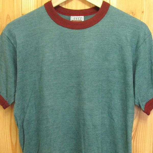 Hanes ビンテージ Tシャツ ヘインズ オレンジタグ リンガー