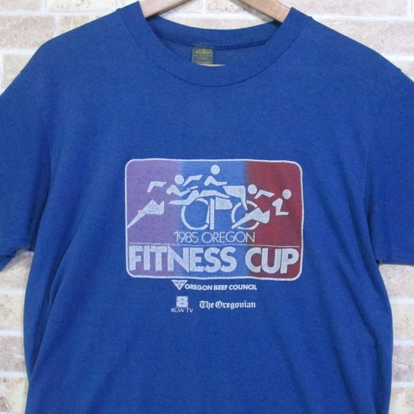 80年代 Tシャツ JerZees BY RUSSELL 1985 FITNESS CUP L 42-44 80年代 Tシャツ JerZees BY RUSSELL 1985 FITNESS CUP L 42-44