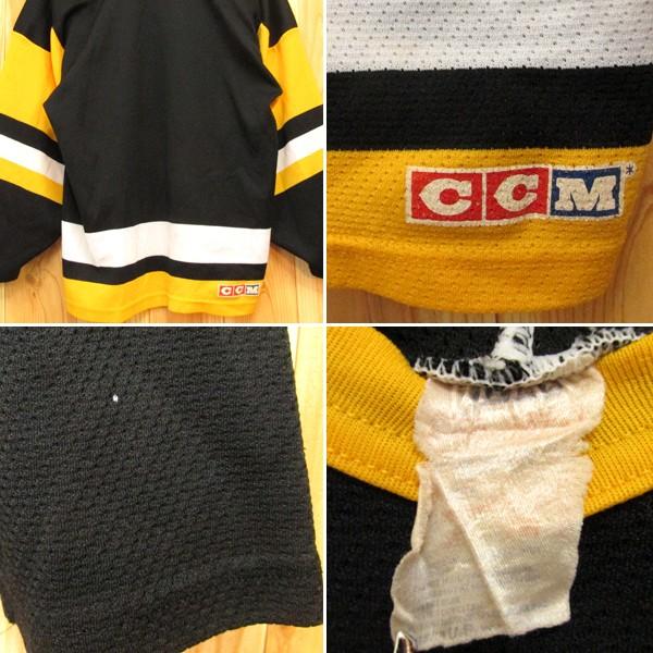 【激レア】CCMカナダ製　アイスホッケーゲームシャツ　90s古着L エモい 激レア 90's CCM製 NHL Edmonton Oilers エドモントン