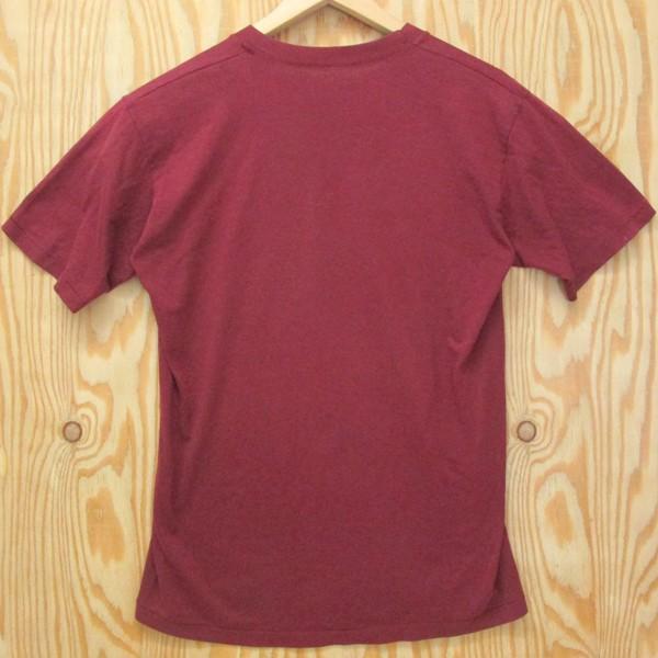 OLD古着 Tシャツ NATIONAL FIRE ACADEMY ワインレッド アメリカ古着 