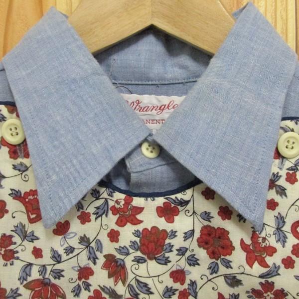 貴重 ビンテージ ラングラー ウエスタンシャツ フロントエプロン