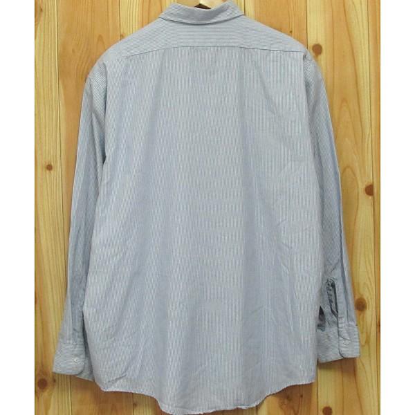 ABRAMS ラガーシャツ ストライプ 白/ワインレッド L ABRAMS ラガーシャツ ストライプ 白/ワインレッド L ABRAMS