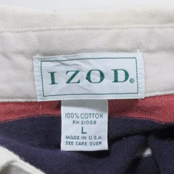 古着 ラガーシャツ IZOD/アイゾッド L アメリカ製｜buffalohip｜08