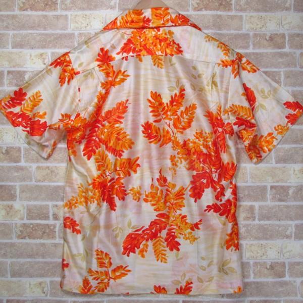 未着用 ビンテージ アロハ シャツ Tiare HAWAII 古銭ボタン 襟袋 未着用 ビンテージ アロハ シャツ Tiare HAWAII 古銭ボタン 襟袋