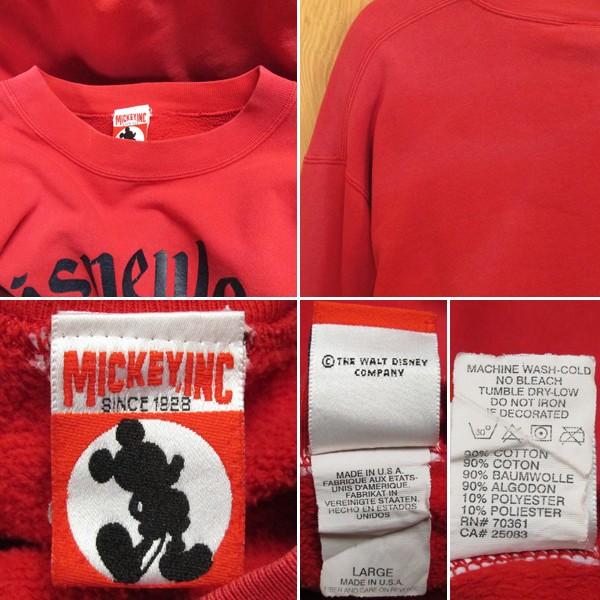 USA製 OLD ミッキー スウェット トレーナー L ディズニー 古着 アメリカ製 MICKEY MOUSE  オフィシャル MICKEY,INC｜buffalohip｜06