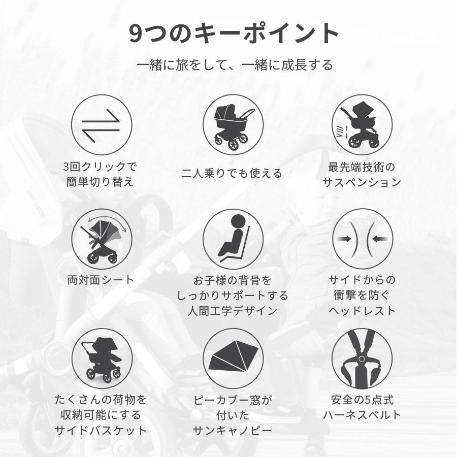 公式 バガブー ドンキー5 モノコンプリート ベビーカー 二人乗りベビーカー bugaboo donkey5 a型 両対面 年子 | bugaboo | 10