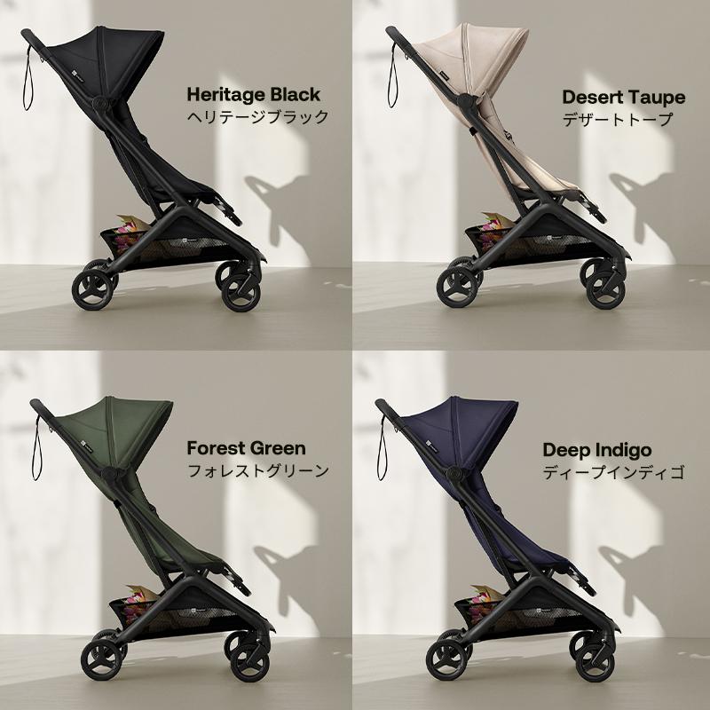 Bugaboo Butterflyバガブーバタフライベビーカー フロントバー付 SALE】バガブーバタフライ/コンプリートブラック/フォレストグリーン
