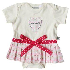 リトルドッグラフド　スカート付ロンパース/Tutu-rompers　ピンクリボン | 