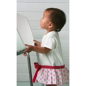 リトルドッグラフド　スカート付ロンパース/Tutu-rompers　ピンクリボン |  | 01