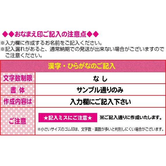 お名前スタンプ ねーむぱらだいす 単品ゴム印 S 3×15mm 学参フォント ゴム印 氏名印｜bugyo｜03