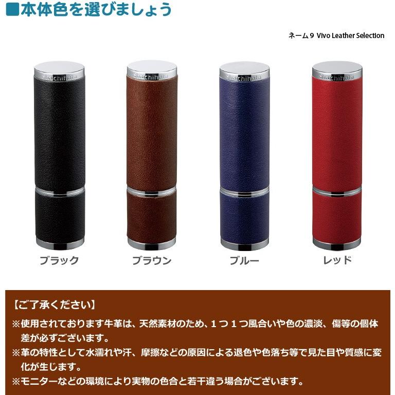シャチハタ ネーム9 Vivo Leather Selection レザーセレクション シヤチハタ 別注品 印鑑04