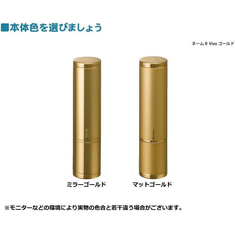 名入れ シャチハタ ネーム9 Vivo ゴールド 高級ネーム印 別注品 ヴィーボ ゴールド 印鑑 シヤチハタ | シヤチハタ | 03