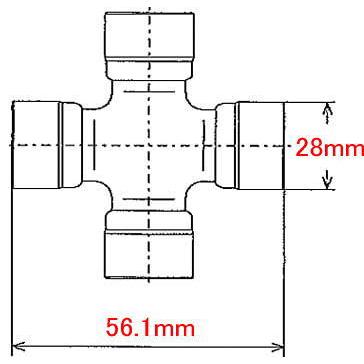 4個セット ハコスカ用 ユニバーサルジョイント新品 ドライブシャフト用