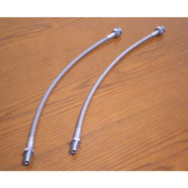 ハコスカ用ステンレス*メッシュ*ブレーキホース 新品 フロント用 2本セット GC10/KGC10/KPGC10/PGC10/S20/ステンメッシュ