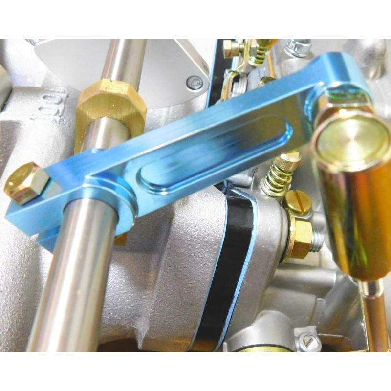 押しレバー青ブルーΦ10シャフト用 ソレックス/ウェーバー/キャブレター