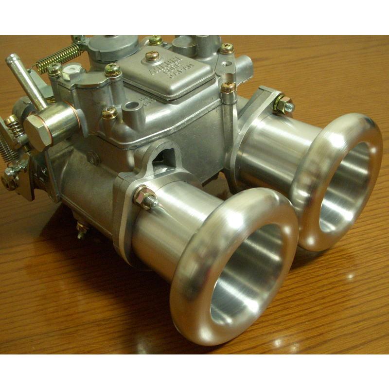70mmアルミ*カールファンネル新品/ソレックスSOLEXウェーバーWEBER