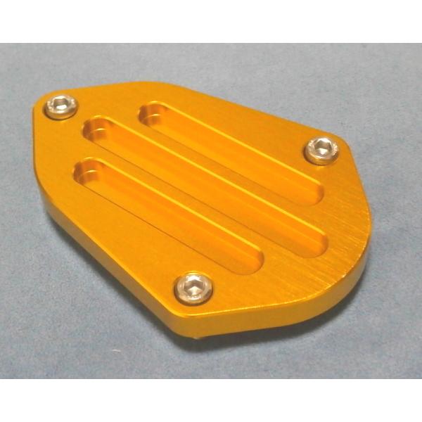 アルミ削り出しビレット/ヘッドプレート新品 ゴールド金 パッキン付 L6