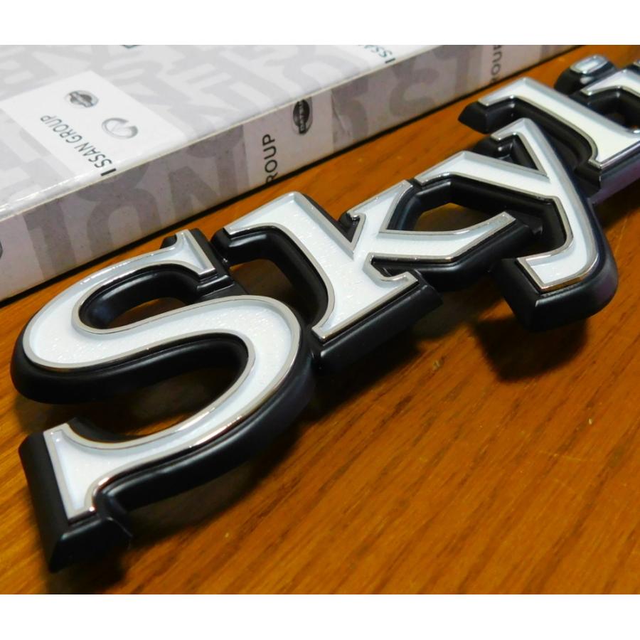 ケンメリ用新品-skylineサイドエンブレム2個セット日産純正品 /GT-R 