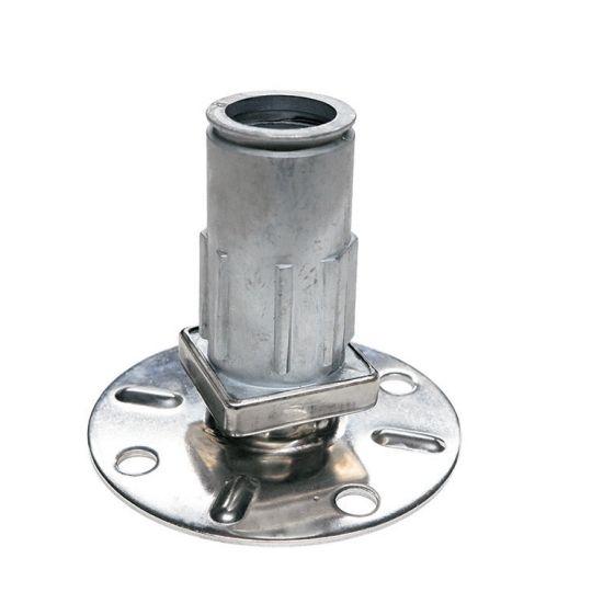 フランジ付 角パイプ用アジャスト脚 40mm角[TO-4070-6] : 部品屋