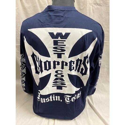 WEST COAST CHOPPERS OGロゴ ロングスリーブTシャツ ネイビー : 部品屋 
