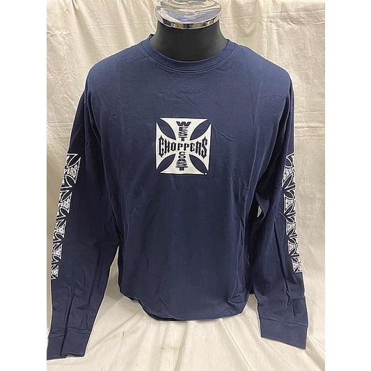 WEST COAST CHOPPERS OGロゴ ロングスリーブTシャツ ネイビー : 部品屋 