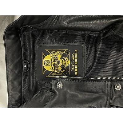West Coast Choppers レザーライダースベスト WEST COAST CHOPPERS クラシックレザーベスト ブラック : 部品屋K&W