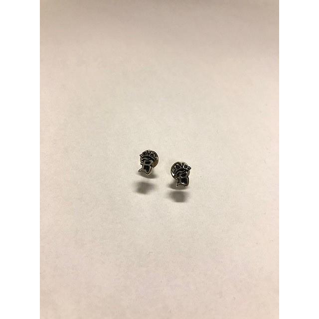 B クラウン ピアス”B”-Crown earring/Bill Wall Leather