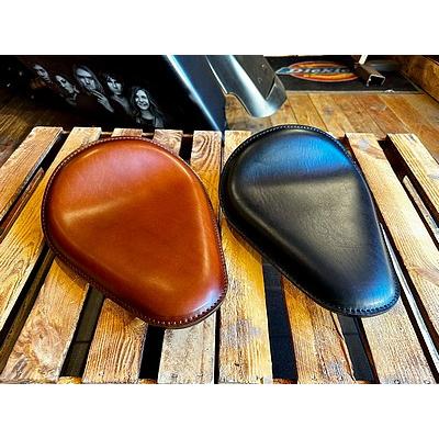 Lucky Custom Leather製 本革サドルシート ブラウン : 部品屋K&W